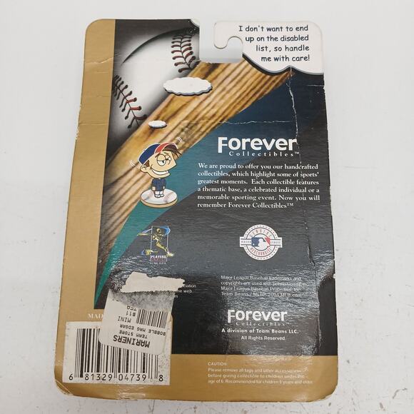 Edgar Martinez Seattle Mariners Magnetic Mini Bobs Bobblehead Forever Collect - Picture 9 of 15